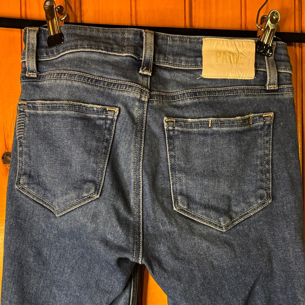 PAIGE (Anthropologie) Women's Skinny Jeans in Blue - Picture 5 of 6